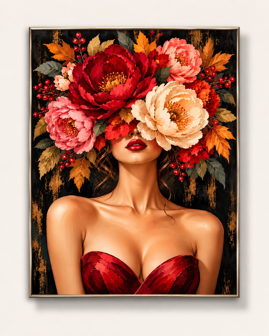 Femme aux Fleurs – Peinture par numéro