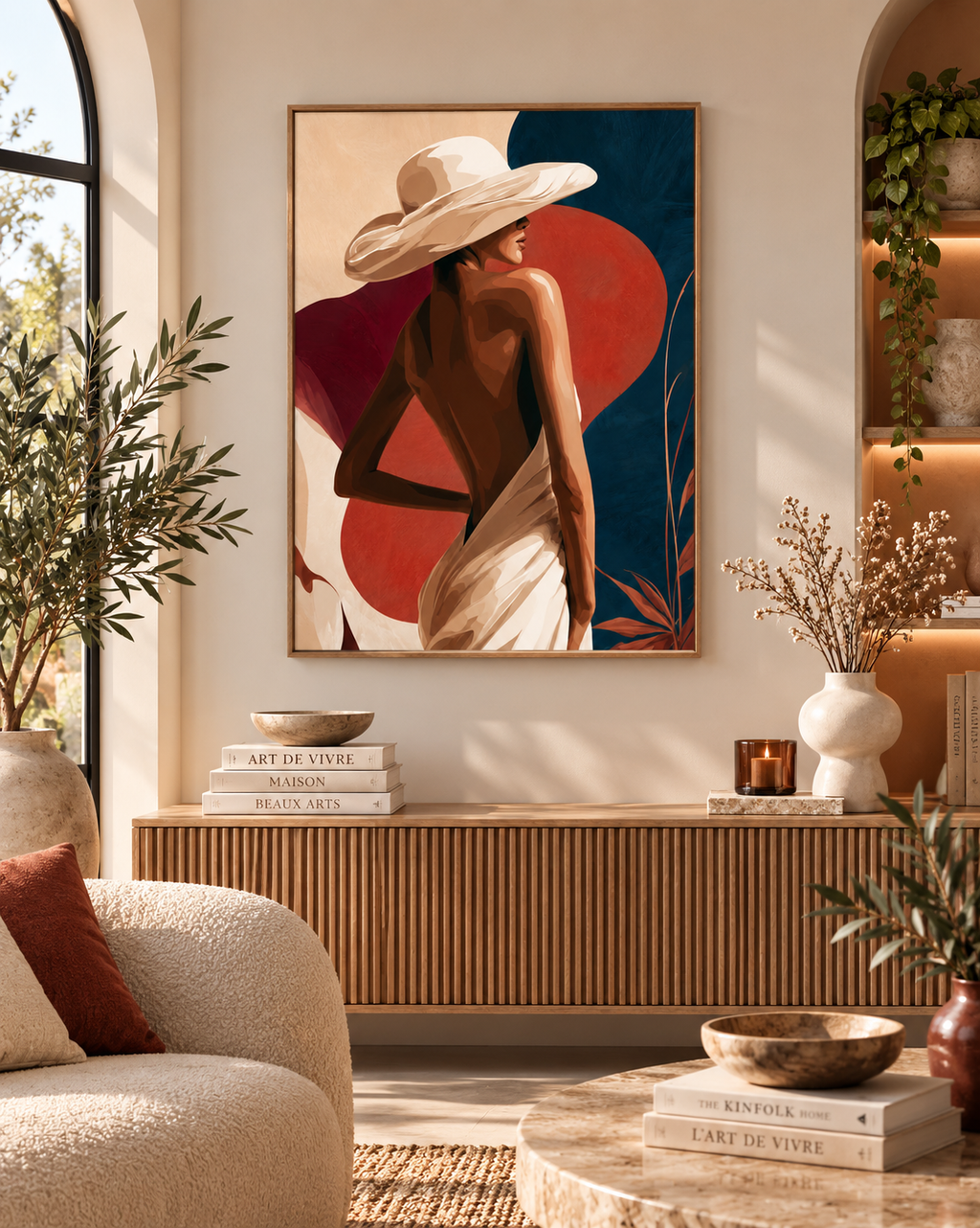 Femme au Chapeau – Peinture par numéro