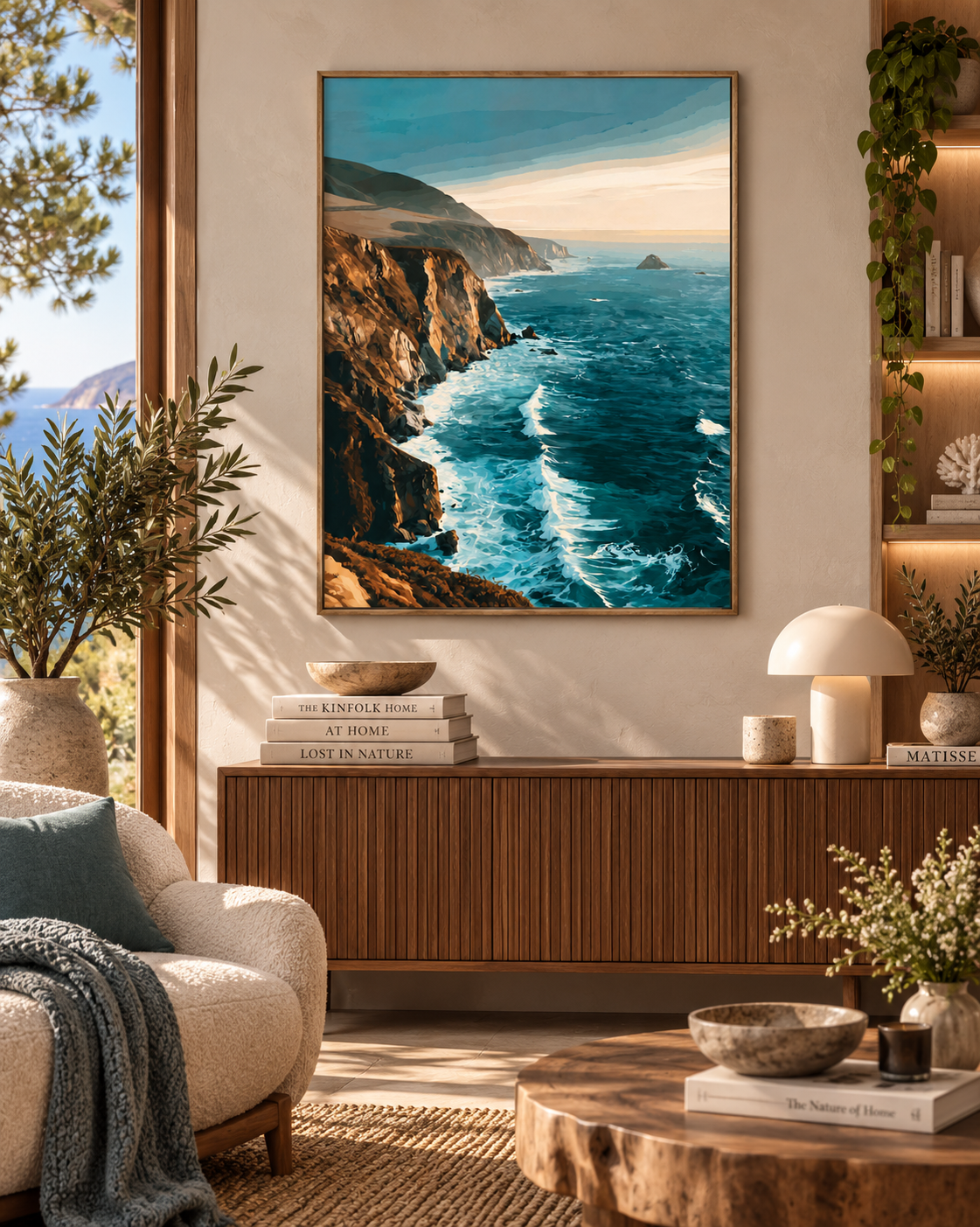 Falaises Sauvages – Peinture par numéro