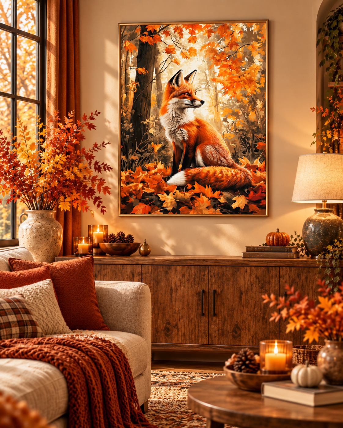 Renard d’Automne – Peinture par numéro