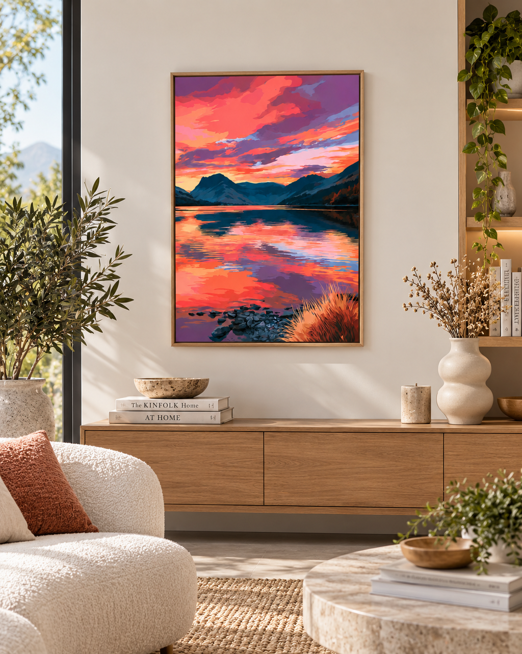 Lac au Crépuscule – Peinture par numéro