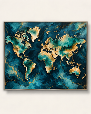 Mappemonde – Peinture par numéro