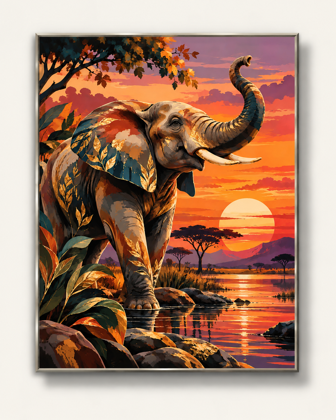 Éléphant – Peinture par numéro