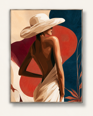 Femme au Chapeau – Peinture par numéro