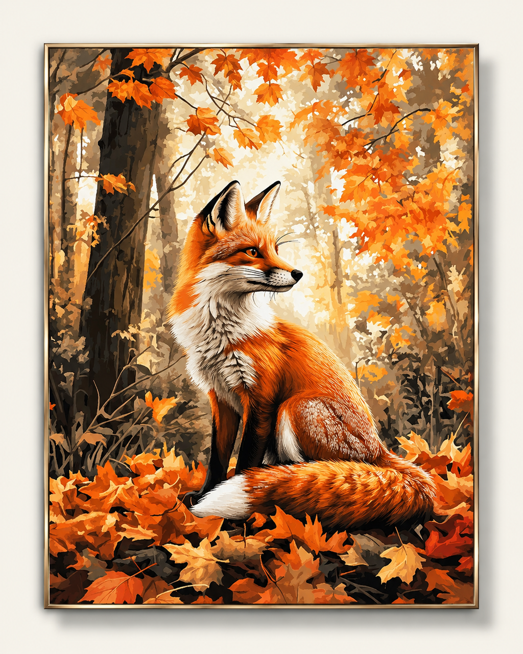 Renard d’Automne – Peinture par numéro