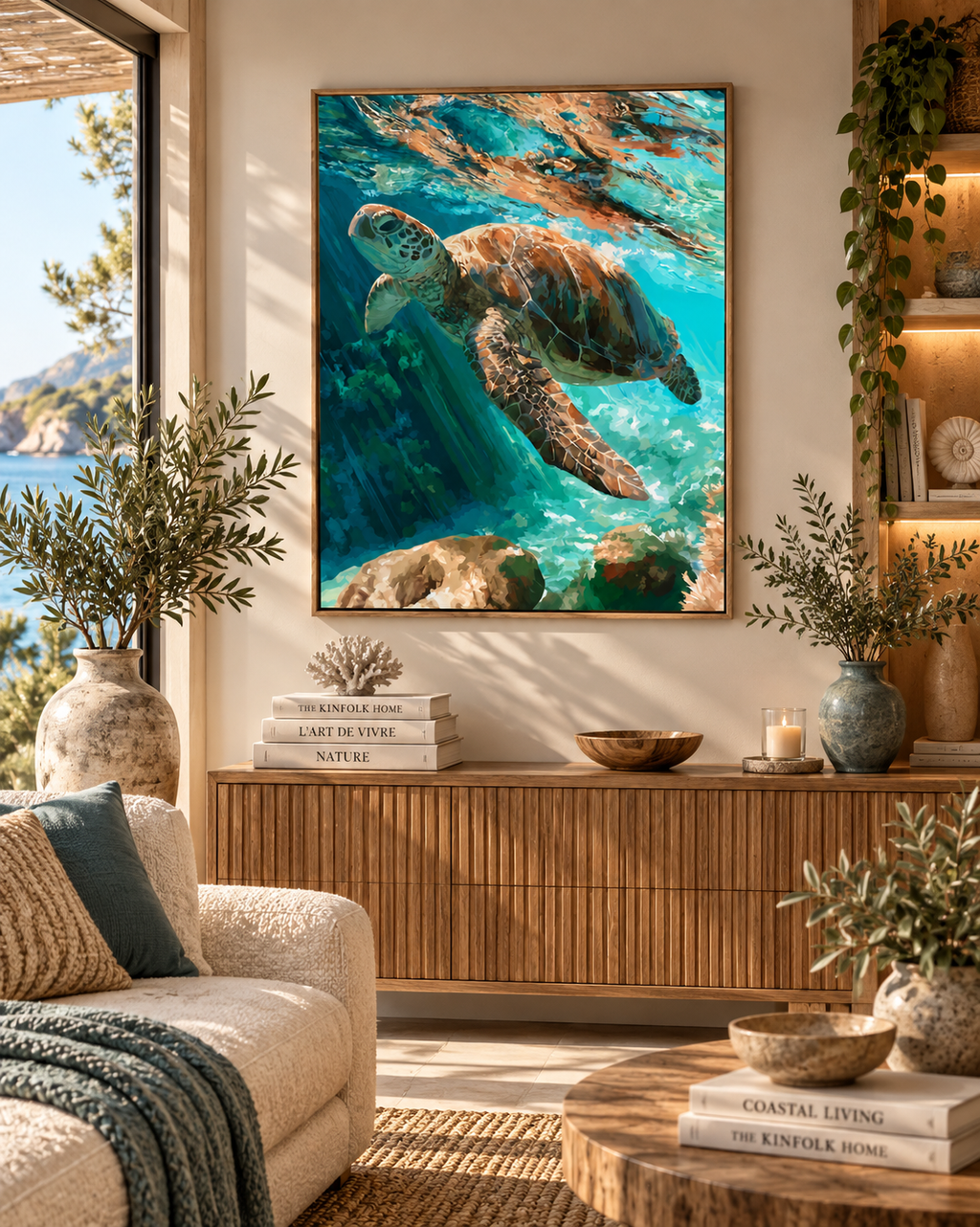 Tortue marine – Peinture par numéro