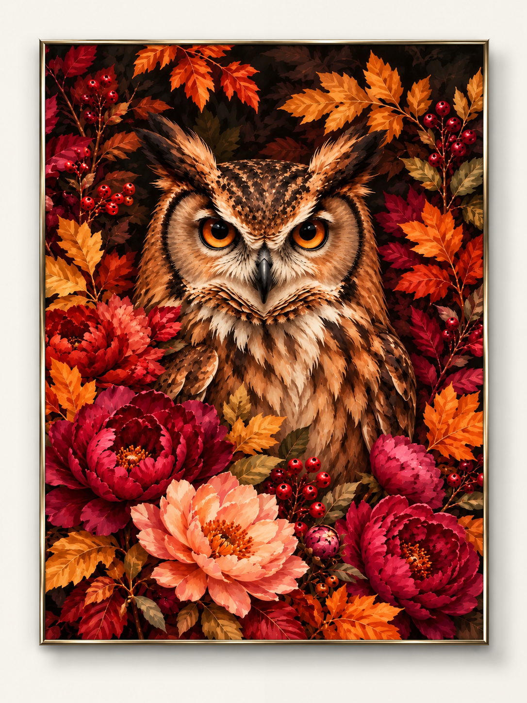 Hibou d’Automne – Peinture par numéro