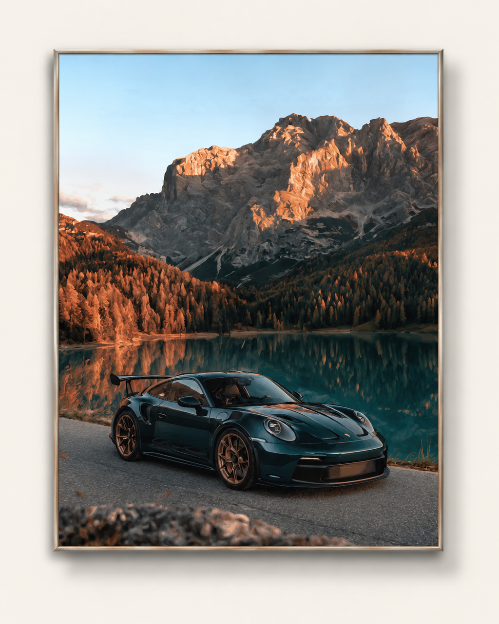 Voiture de sport – Peinture par numéro