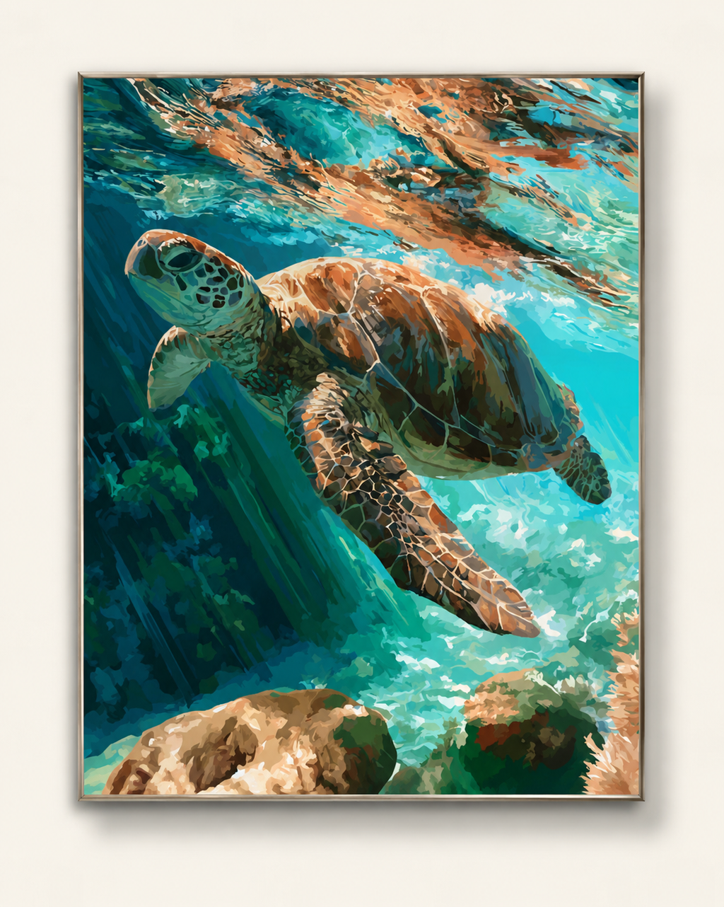 Tortue marine – Peinture par numéro