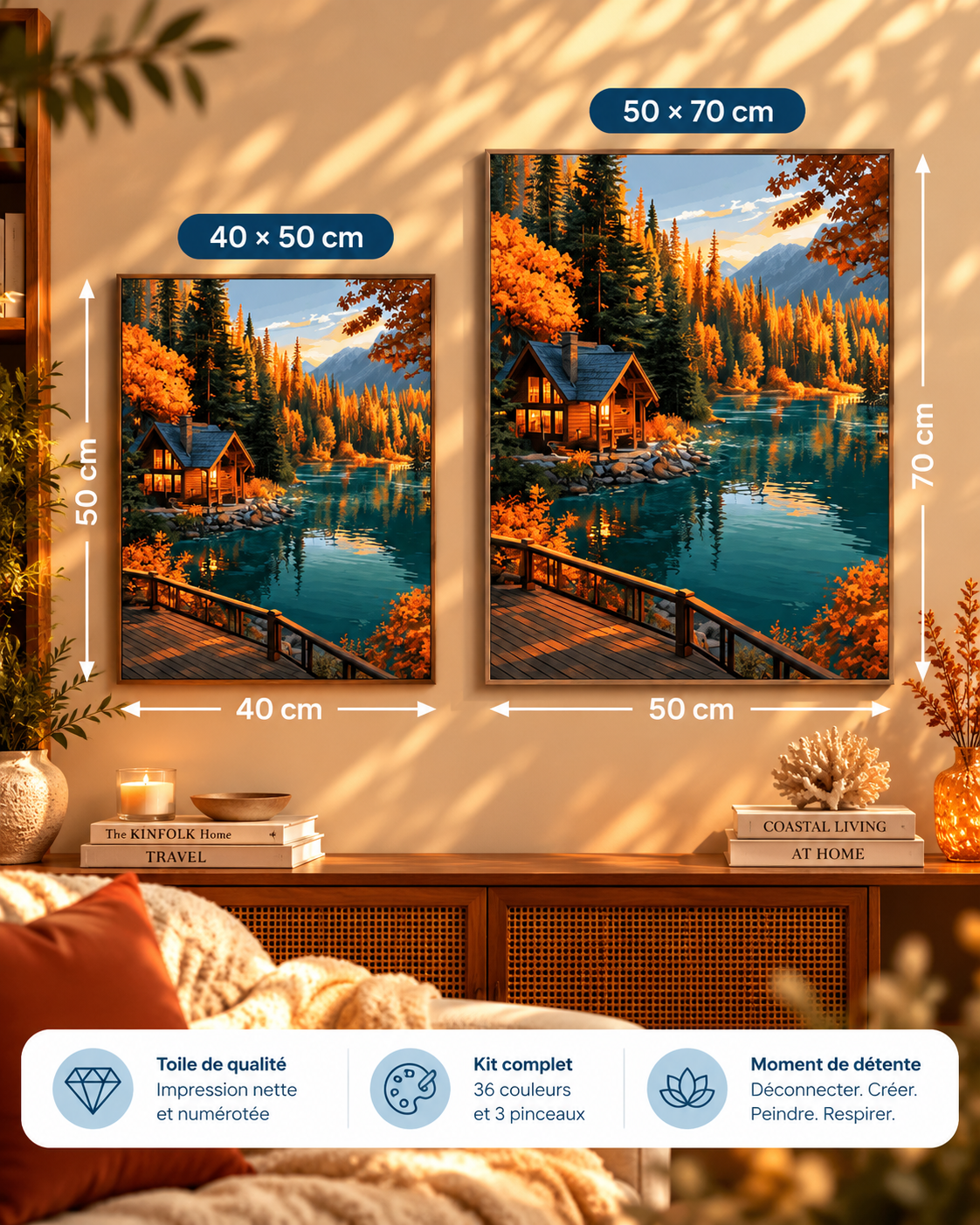 Chalet du Lac – Peinture par numéro