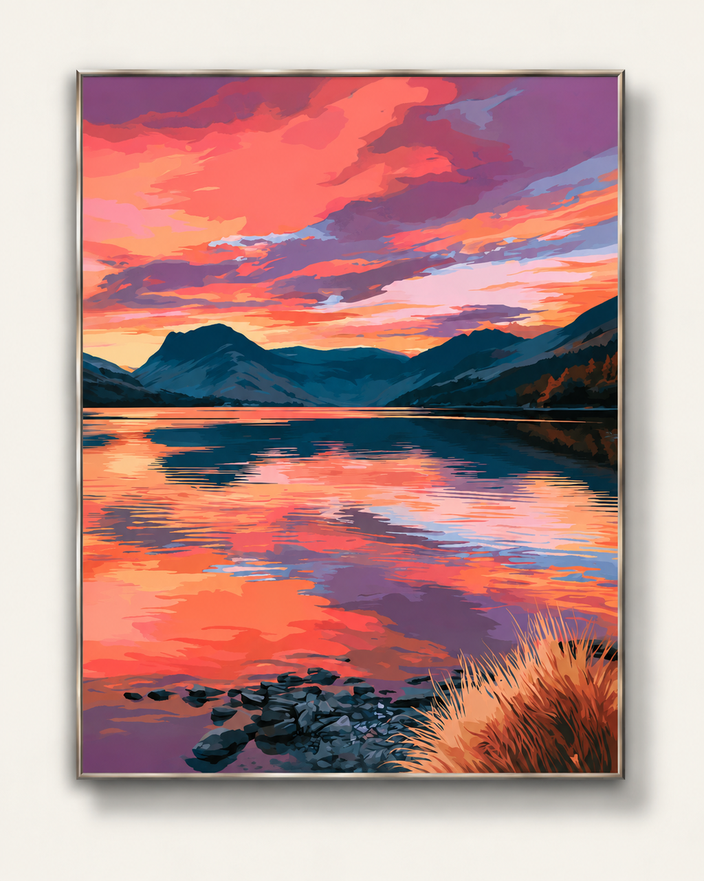 Lac au Crépuscule – Peinture par numéro